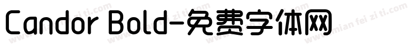 Candor Bold字体转换